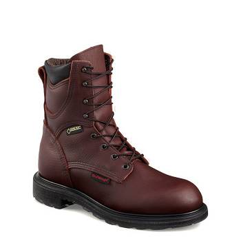 Red Wing Férfi SuperSole 2.0 8-inch Insulated Waterproof Soft Toe Munkavédelmi Bakancs Barna